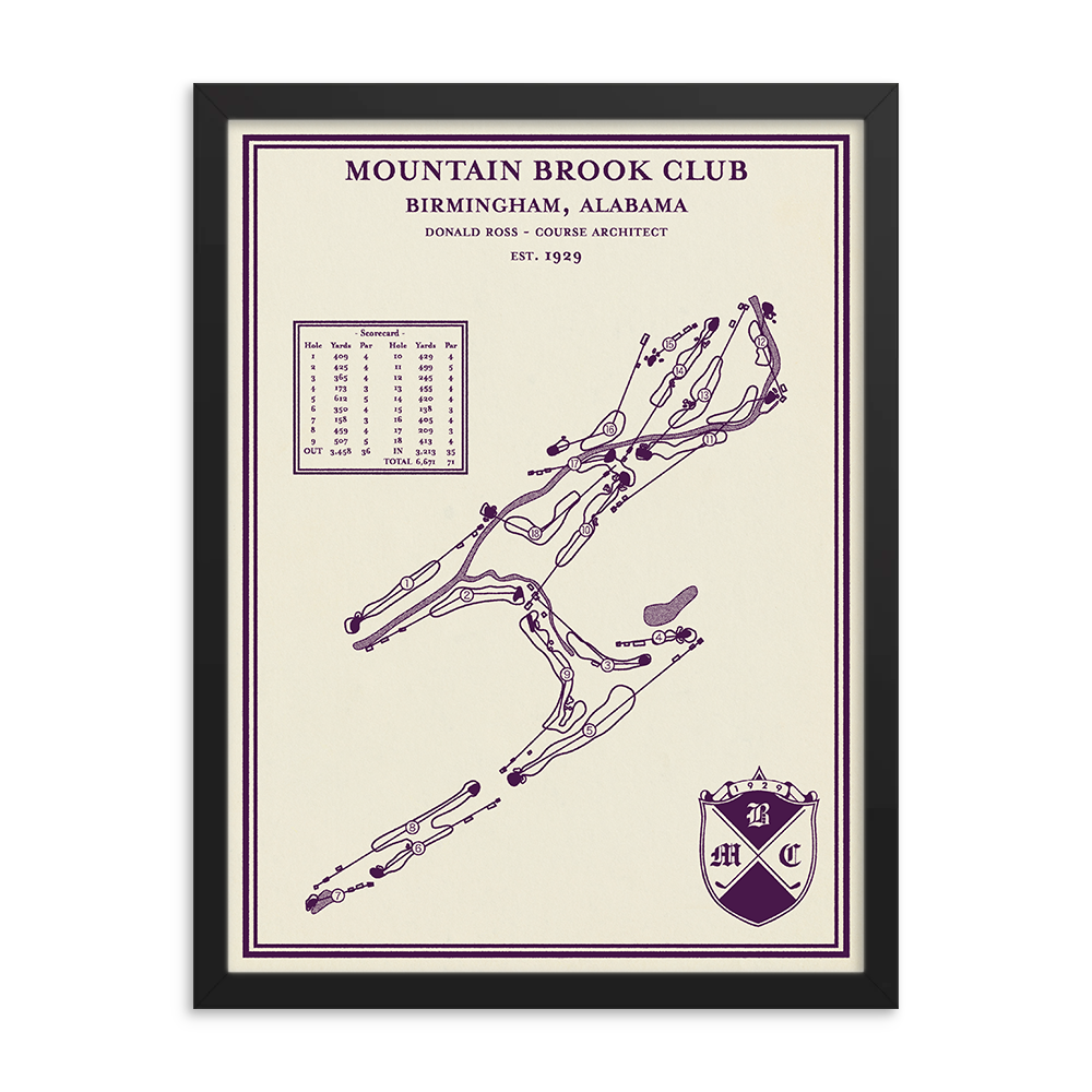 Mountain Brook Club Course Map