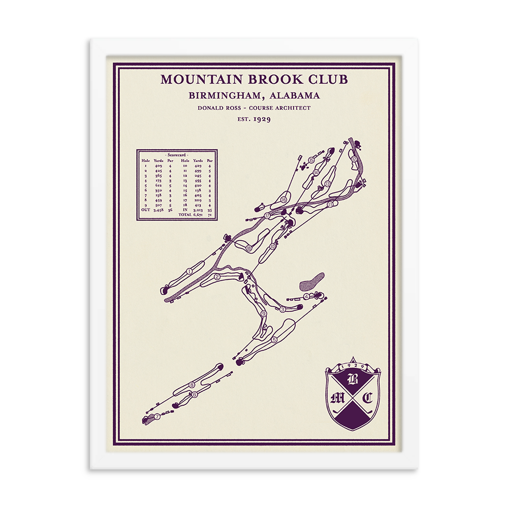 Mountain Brook Club Course Map