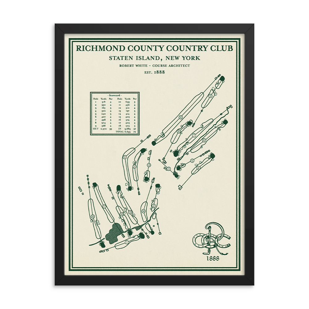 Richmond County Country Club Course Map